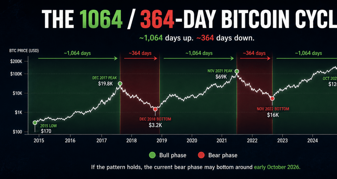 The 1064/364-Day Bitcoin Cycle: Market Rhythm, Mystery, and the Darker Questions Around Bitcoin’s Past